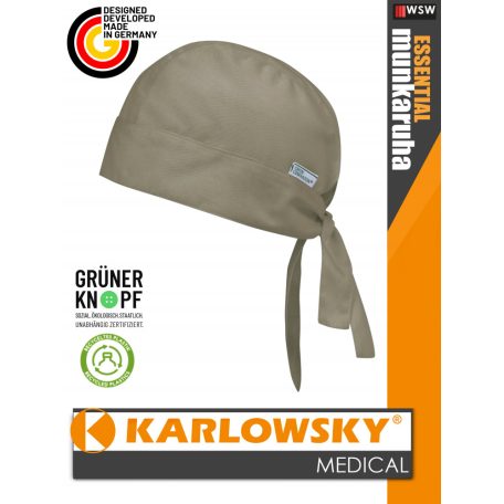 Karlowsky ESSENTIAL SAGE medical újrahasznosított 95 C-on mosható fejkendő - munkaruha
