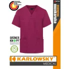 Karlowsky ESSENTIAL FUCHSIA férfi medical újrahasznosított 95C-on mosható felső - munkaruha