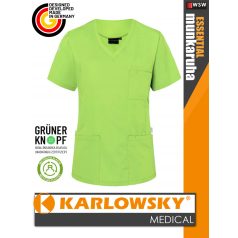   Karlowsky ESSENTIAL KIWI női medical újrahasznosított 95C-on mosható tunika felső - munkaruha