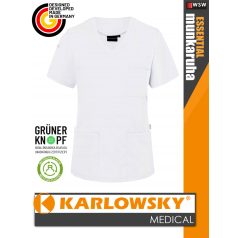   Karlowsky ESSENTIAL WHITE női medical újrahasznosított 95C-on mosható tunika felső - munkaruha