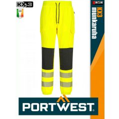   Portwest KX3 HVYELLOW prémium flexi jogger deréknadrág - munkaruha