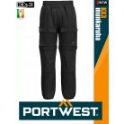 Portwest KX3 BLACK prémium flexi deréknadrág - munkaruha