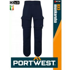   Portwest KX3 BLUE 2IN1 prémium flexi levehető szárú rövid és deréknadrág - munkaruha