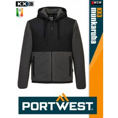   Portwest KX3 BLACKGREY prémium technikai softshell-polár kabát - munkaruha