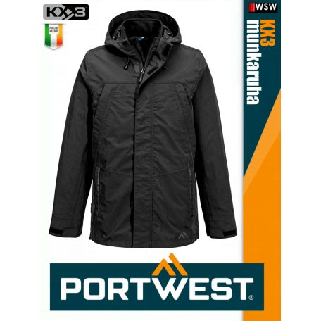 Portwest KX3 BLACK 3IN1 prémium technikai télikabát - munkaruha