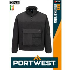   Portwest KX3 BLACK prémium technikai polárkabát - munkaruha