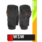 WSW DIRECTO BLACKORANGE technikai stretch rövidmunkanadrág - munkaruha