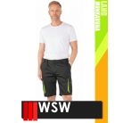 WSW DIRECTO BLACKYELLOW technikai stretch rövidmunkanadrág - munkaruha
