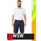 WSW DIRECTO NAVYORANGE technikai stretch rövidmunkanadrág - munkaruha
