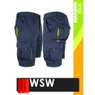 WSW DIRECTO NAVYYELLOW technikai stretch rövidmunkanadrág - munkaruha
