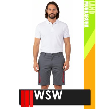 WSW DIRECTO GREYRED technikai stretch rövidmunkanadrág - munkaruha