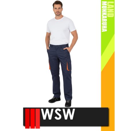 WSW DIRECTO NAVYORANGE technikai stretch derekas munkanadrág - munkaruha