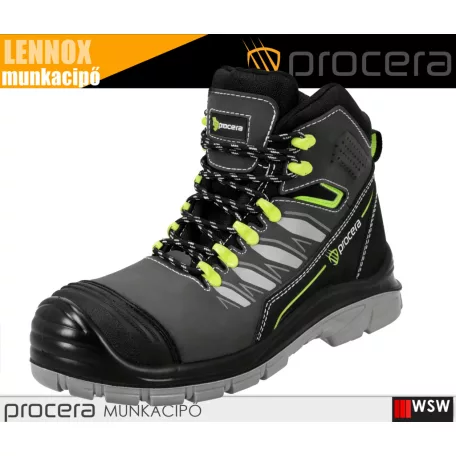 Procera LENNOX GREY S3 technikai fémbetétes munkacipő - munkabakancs
