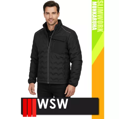 WSW SLIMWORK BLACK DISON technikai rugalmas átmeneti kabát - munkaruha