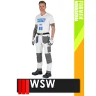 WSW FORMEN WHITE technikai kevertszálas derekas slimfit munkanadrág - munkaruha
