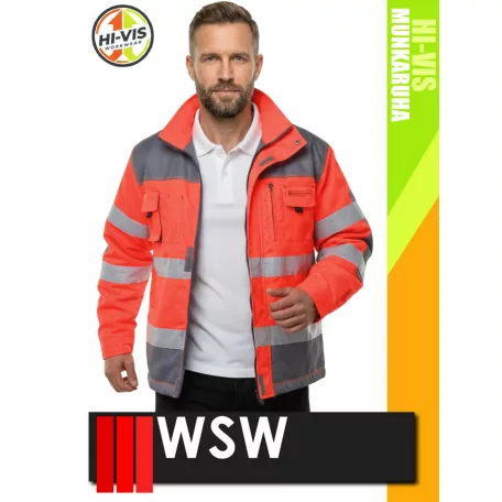 WSW RED FORMEN technikai bélelt láthatósági télikabát - munkaruha