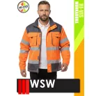 WSW ORANGE FORMEN technikai bélelt láthatósági télikabát - munkaruha