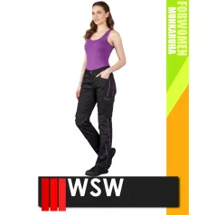   WSW FORWOMEN BLACKPINK technikai könnyített deréknadrág - munkaruha