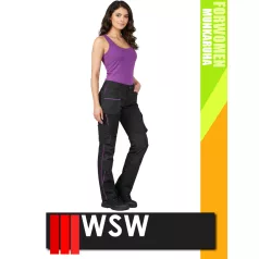   WSW FORWOMEN BLACKPINK technikai könnyített deréknadrág - munkaruha