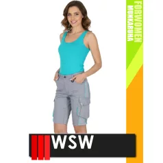   WSW FORWOMEN GREYMINT technikai könnyített rövidnadrág - munkaruha