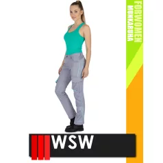   WSW FORWOMEN GREYMINT technikai könnyített deréknadrág - munkaruha