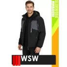 WSW SLIMWORK BLACK GOSHELL technikai bélelt softshell kabát - munkaruha