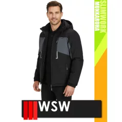   WSW SLIMWORK BLACK GOSHELL technikai bélelt softshell kabát - munkaruha