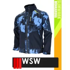   WSW SLIMWORK NAVY HAGA technikai rugalmas softshell kabát - munkaruha