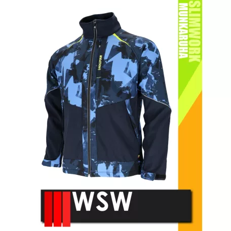 WSW SLIMWORK NAVY HAGA technikai rugalmas softshell kabát - munkaruha