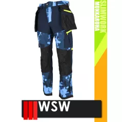   WSW SLIMWORK NAVY HAGA technikai rugalmas softshell deréknadrág - munkaruha