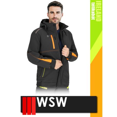 WSW IRELAND technikai bélelt téli softshell munkakabát - munkaruha