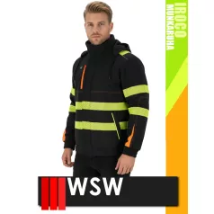   WSW HARVER COOL BLACKHV IRICO technikai prémium softshell bélelt munkakabát - munkaruha