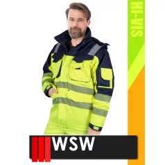   WSW YELLOW JAC technikai bélelt láthatósági télikabát - munkaruha