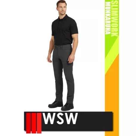 WSW SLIMWORK ANTHRACITE KAYMAN technikai rugalmas deréknadrág - munkaruha