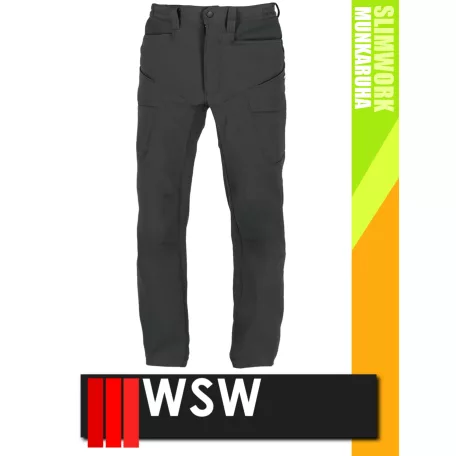 WSW SLIMWORK ANTHRACITE KAYMAN technikai rugalmas deréknadrág - munkaruha