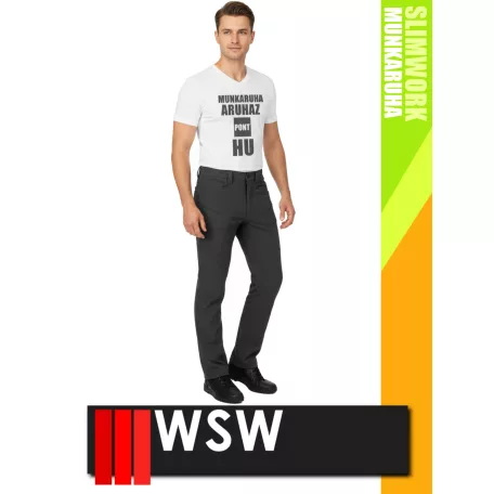 WSW SLIMWORK ANTHRACITE KAYMAN technikai rugalmas deréknadrág - munkaruha