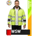 WSW YELLOW KRAST technikai kevertszálas láthatósági pulóver - munkaruha