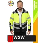 WSW YELLOW KRAST technikai kevertszálas láthatósági pulóver - munkaruha