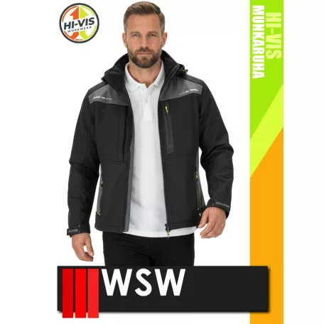 WSW BLACKHVY LARVIK technikai softshell munkakabát - munkaruha