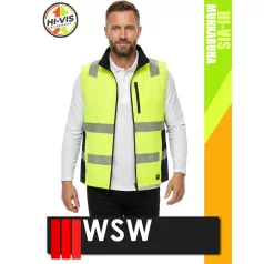   WSW YELLOW LASER technikai bélelt láthatósági derekas mellény - munkaruha