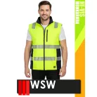 WSW YELLOW LASER technikai bélelt láthatósági derekas mellény - munkaruha
