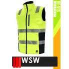 WSW YELLOW LASER technikai bélelt láthatósági derekas mellény - munkaruha
