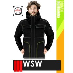  WSW ORKAN BLACK technikai softshell bélelt munkakabát - munkaruha