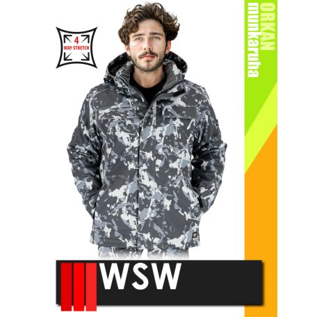 WSW ORKAN CAMO technikai softshell bélelt munkakabát - munkaruha
