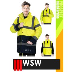   WSW PROSPECT YELLOW 4IN1 technikai bélelt láthatósági télikabát - munkaruha