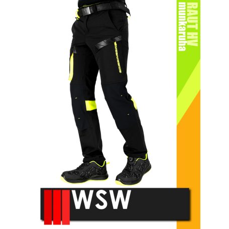 WSW RAUT BLACKHV technikai slimfit stretch derekas munkanadrág - munkaruha