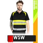 WSW RAUT BLACKHV technikai stretch galléros póló - munkaruha