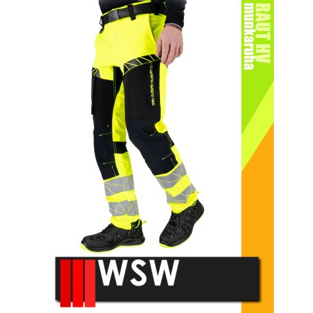 WSW RAUT BLACKHV technikai slimfit stretch derekas munkanadrág - munkaruha