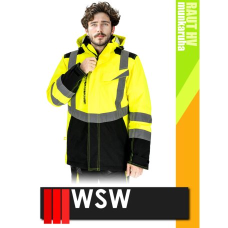WSW RAUT BLACKHV technikai hasadásmentes bélelt munkakabát - munkaruha