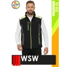 WSW BLACKHVY SHELLVEST technikai cippzáros softshell mellény - munkaruha